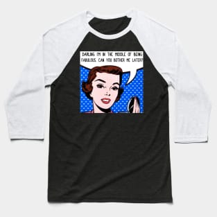 Fabolous girl comic stlye Baseball T-Shirt